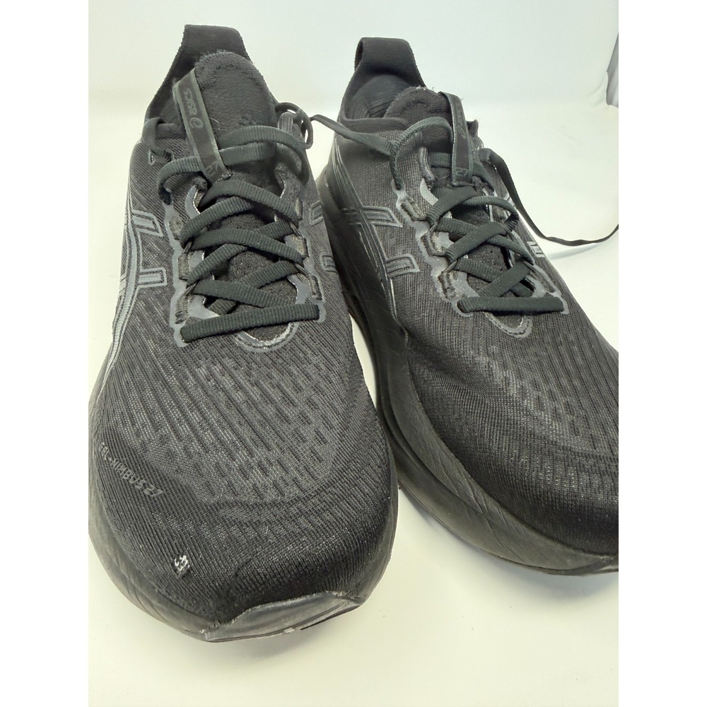 ASICS Gel Nimbus 27 Black Graphite Grey Men's 8.5 - Picture 7 of 8